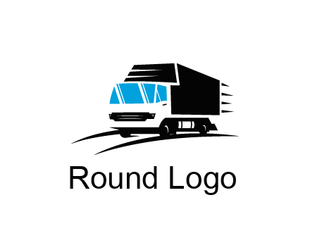 abstract truck with speedy lines