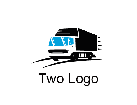 abstract truck with speedy lines