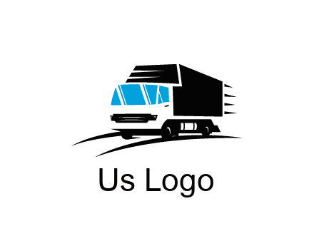 abstract truck with speedy lines