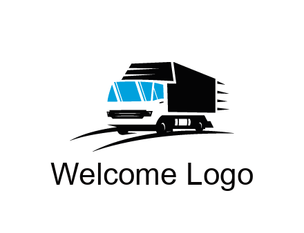 abstract truck with speedy lines