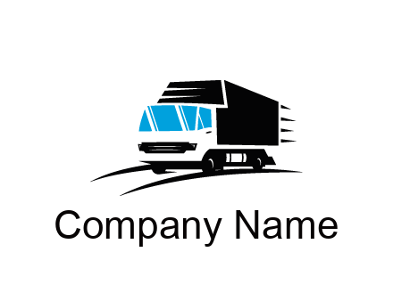 abstract truck with speedy lines