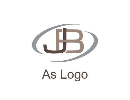 letter JB joined together with swooshes
