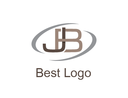 letter JB joined together with swooshes