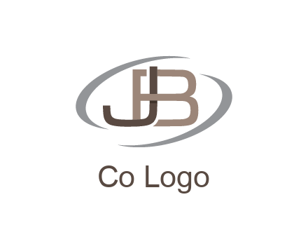 letter JB joined together with swooshes