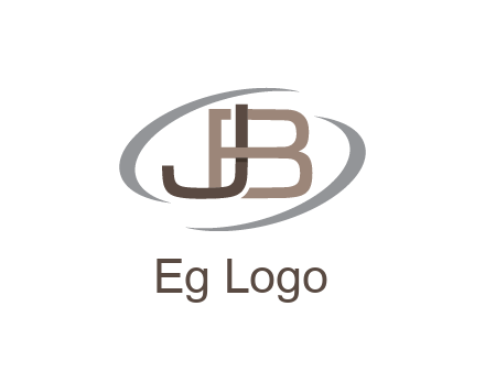 letter JB joined together with swooshes