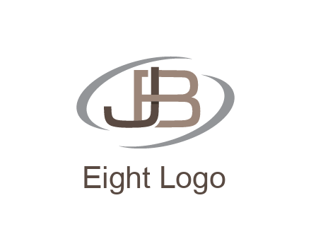 letter JB joined together with swooshes