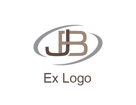letter JB joined together with swooshes