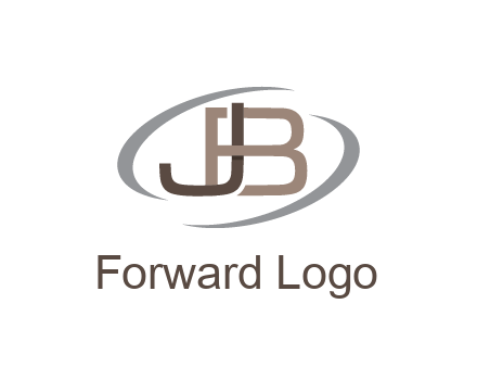 letter JB joined together with swooshes