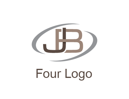letter JB joined together with swooshes