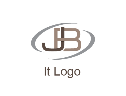letter JB joined together with swooshes