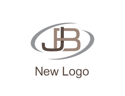 letter JB joined together with swooshes