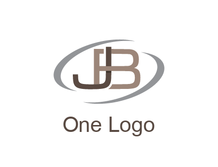 letter JB joined together with swooshes