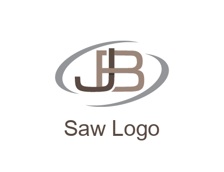 letter JB joined together with swooshes
