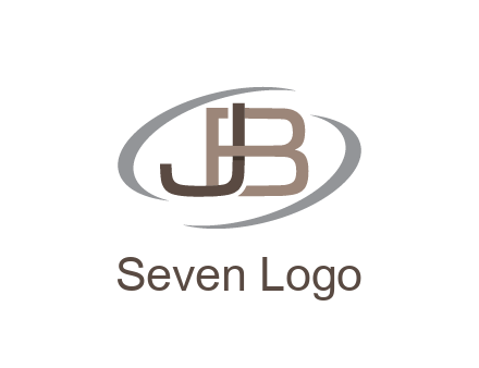 letter JB joined together with swooshes
