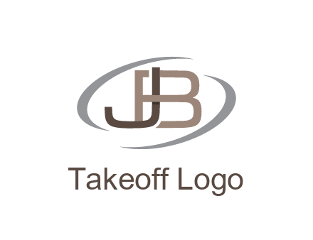 letter JB joined together with swooshes