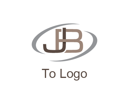 letter JB joined together with swooshes