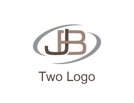 letter JB joined together with swooshes