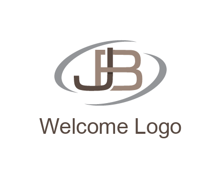 letter JB joined together with swooshes