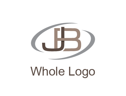 letter JB joined together with swooshes