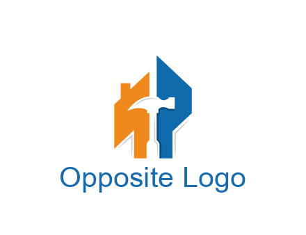 negative spacing hammer in abstract house