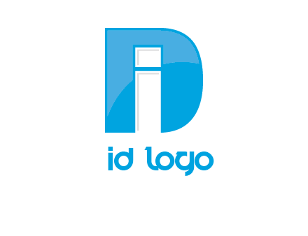 letter i inside the d logo