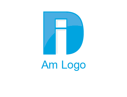 letter i inside the d logo