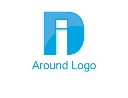 letter i inside the d logo