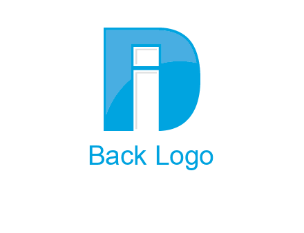 letter i inside the d logo