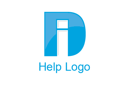 letter i inside the d logo