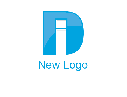 letter i inside the d logo