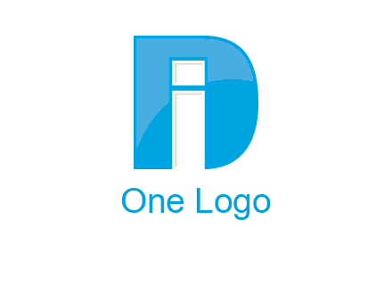 letter i inside the d logo
