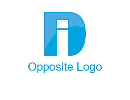 letter i inside the d logo