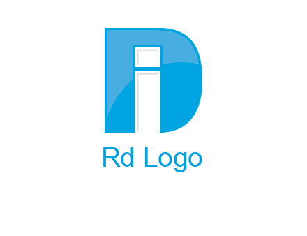 letter i inside the d logo