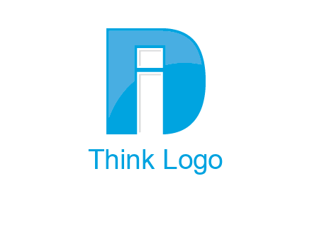 letter i inside the d logo