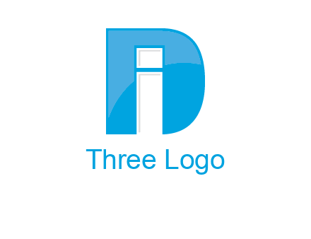 letter i inside the d logo