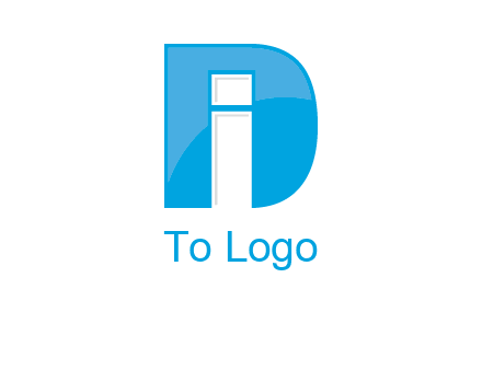 letter i inside the d logo