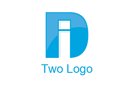 letter i inside the d logo