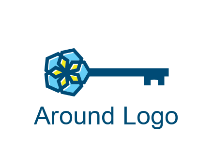flower on key travel logo