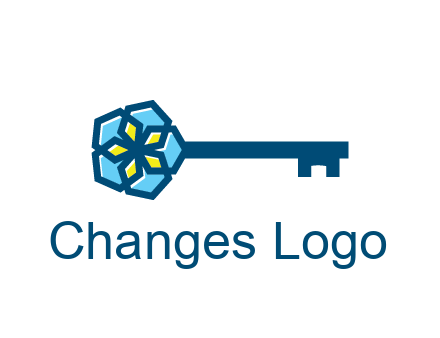 flower on key travel logo