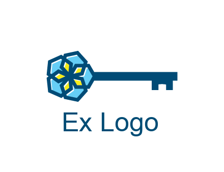flower on key travel logo