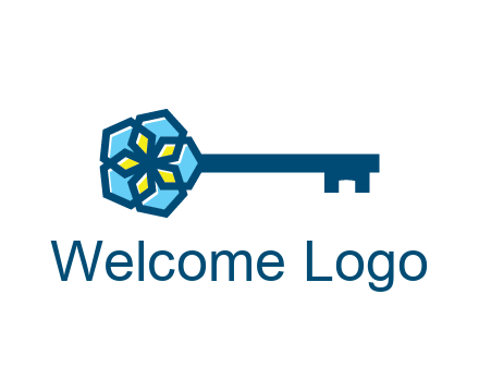 flower on key travel logo
