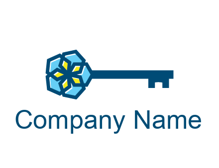 flower on key travel logo