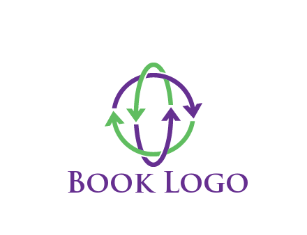 arrows intertwining with each other trade logo