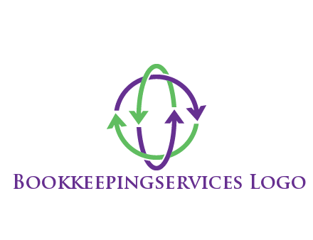 arrows intertwining with each other trade logo