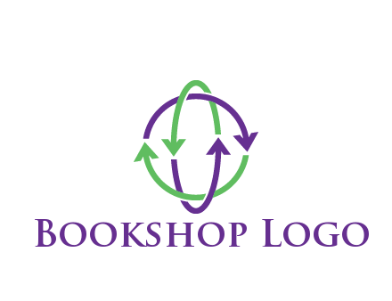 arrows intertwining with each other trade logo