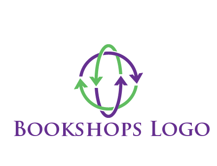 arrows intertwining with each other trade logo