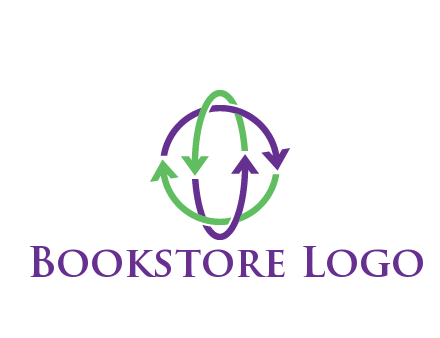 arrows intertwining with each other trade logo