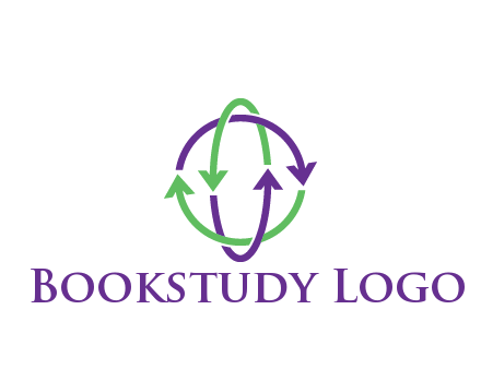 arrows intertwining with each other trade logo