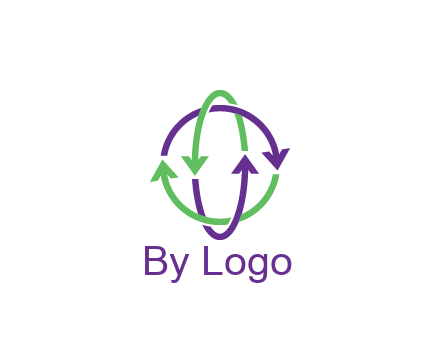 arrows intertwining with each other trade logo