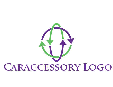 arrows intertwining with each other trade logo